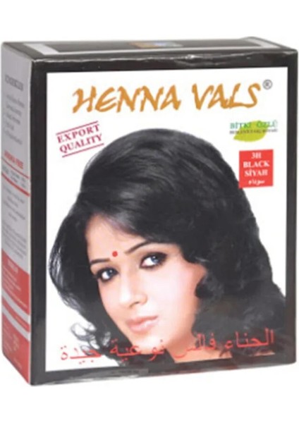 Henna Vals Hint Kınası Siyah Saç Boyası 10 gr x 6 Adet