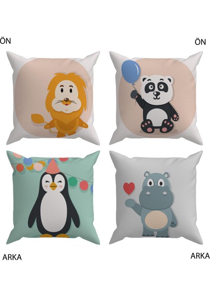 Bebek Çocuk Odası Yastıklı Kırlent Kılıf 2'li DS64 30X30 cm fiyatları