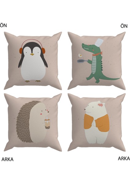 Bebek Çocuk Odası Yastıklı Kırlent Kılıf 2'li DS88 30X30 cm fiyatları