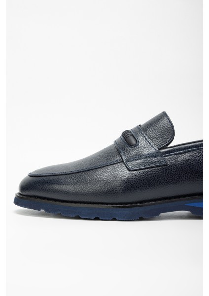 Mera Erkek Lacivert Deri Loafer Ayakkabı 01 240923 Erk Ayk SK23/24 fırsatları