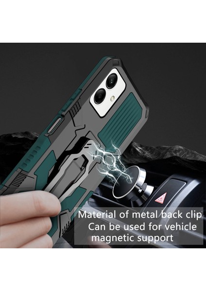 Mechwarrior Samsung Galaxy A04 4g (164.4 x 76.3 x 9.1 Mm) Telefon Kabuğu, Koruyucu Kasa Tpu+Pc Arka Klip Kickstand-Yeşil ile Sert Zırh Telefonu Kapağı (Yurt Dışından)