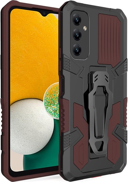 Mechwarrior Samsung Galaxy A14 5g Tpu+Pc Yumruğu Dövüşlü Telefon Kantu Kipi Kickstand-Coffee ile Kapak Kapağı (Yurt Dışından)