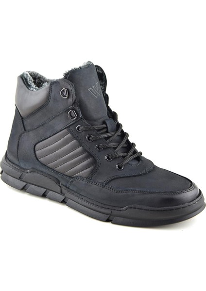 759 Siyah Bot Hakiki Deri