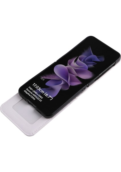 Samsung Galaxy Z Flip4 Için 5g Karbon Fiber Doku Kartı Tutucu Tam Koruma Kapağı Katlanır Telefon Kılıfı (Yurt Dışından) fiyatları
