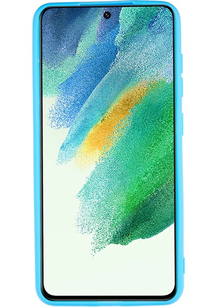 Samsung Galaxy S21 Fe 5g Çizelge Anti-Çizelge Cep Telefonu Kapağı Mat Esnek Tpu Telefon Vaka Baby Mavi (Yurt Dışından)