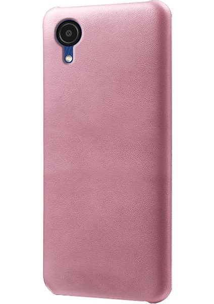 Samsung Galaxy A23E Için Buzağı Dokulu Pu Deri Kaplamalı Pc Koruyucu Kapak Şok Geçirmez Telefon Geri Geri Kılıf Golü Altın (Yurt Dışından)