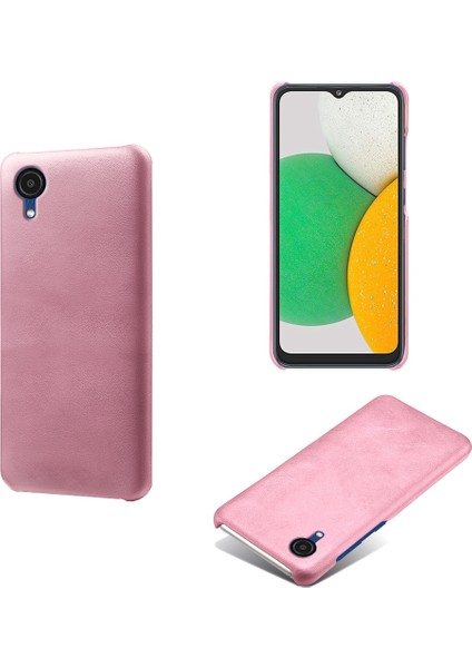 Samsung Galaxy A23E Için Buzağı Dokulu Pu Deri Kaplamalı Pc Koruyucu Kapak Şok Geçirmez Telefon Geri Geri Kılıf Golü Altın (Yurt Dışından) fiyatları