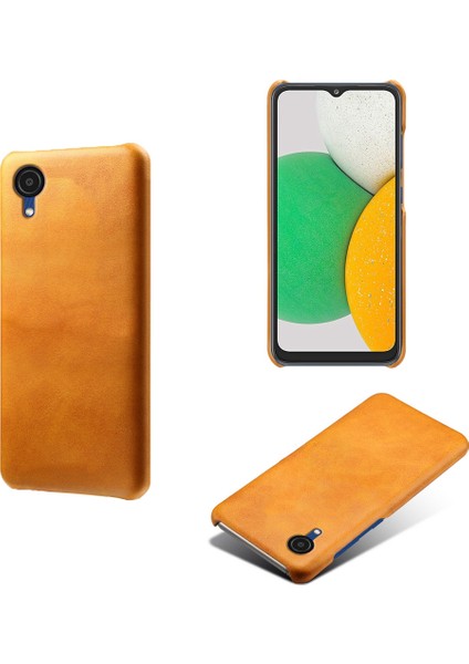 Samsung Galaxy A23E Için Buzağı Dokulu Pu Deri Kaplamalı Pc Koruyucu Kapak Şok Geçirmez Telefon Geri Dönüş (Yurt Dışından)