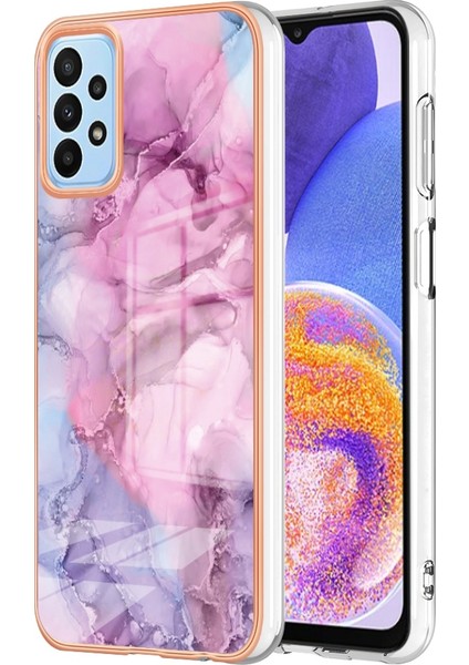 Samsung Galaxy A23 4G/A23 5g (Global Versiyon) 2.0mm Imd Mermer Desen Tpu Kapak Anti-Çizelge Elektraptaşlama Telefon Kapağı Sol (Yurt Dışından) fiyatları