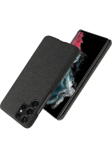 Samsung Galaxy S23 Için Ultra Düz Renk Sabit Pc Geri Kılıf Kılıf Doku Doku Anti Drop Telefon Kapak Black (Yurt Dışından) fiyatları