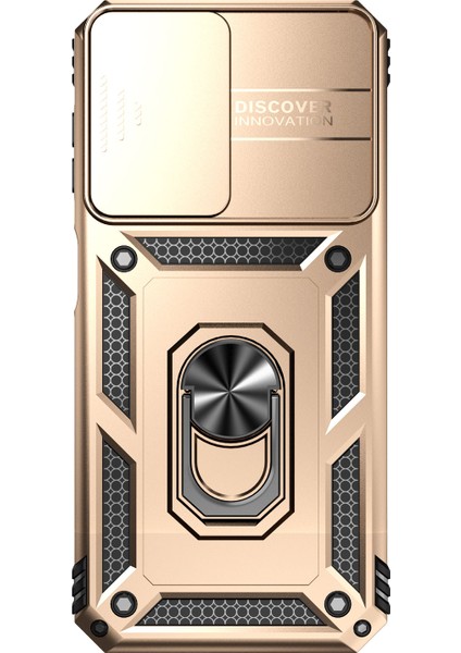 Samsung Galaxy A14 5g Case Pc+Tpu Slayt Kamera Koruyucu Kickstand-Gold ile Telefon Kapağı (Yurt Dışından) fiyatları