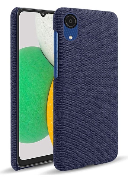 Samsung Galaxy A23E Çizgiye Karşı Çizelge Anti Cep Telefon Kılıfı Kabuk Düz Renk Sert Pc+Bez Telefon Kapak Mavisi (Yurt Dışından)
