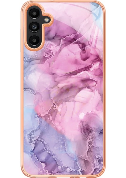 Samsung Galaxy A54 5g Güz Koruma Elektraplama Çerçevesi Tpu Kapak 2.0mm Imd Mermer Desen Cep Telefonu Kılıfı (Yurt Dışından) fiyatları