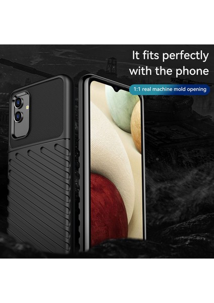 Samsung Galaxy M13 Için 5G/A13 4G/A13 5G/A04S 4g (164.7 x 76.7 x 9.1 Mm) Tpu Telefon Kılıfı Anti-Slip Phone Cover-Black (Yurt Dışından)