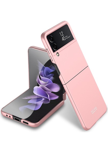 Samsung Galaxy Z Flip4 Için Gkk 5g Ultra Ince Katlanır Pc Telefon Kılıfı Koruyucu Koruyucu Telefon Kapak Pembe (Yurt Dışından)