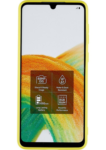 Samsung Galaxy A33 5g Mat Tpu Telefon Kapağı Için Drop Anti Telefon Kılıfı Koruyucu Ince Vaka Sarı (Yurt Dışından) fiyatları