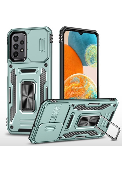 Samsung Galaxy A23 4g/5g Için Zırh Serisi (Global Versiyon) Kickstand Tasarım Telefon Kılıfı Pc+Tpu Koruyucu Arka Kapak (Yurt Dışından)