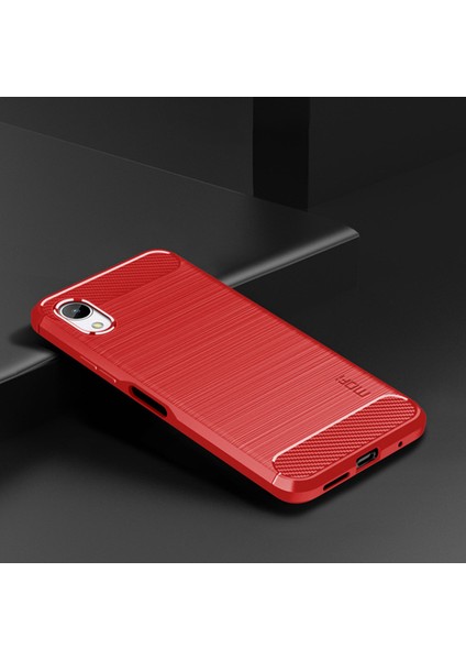 Samsung Galaxy A23E/A22E Karbon Fiber Doku Için Parmak Izi Önleme Önleme Önleme Aracı Tpu Fırçalanmış Yüzey Koruyucu Kapak-Kırmızı (Yurt Dışından) fiyatları