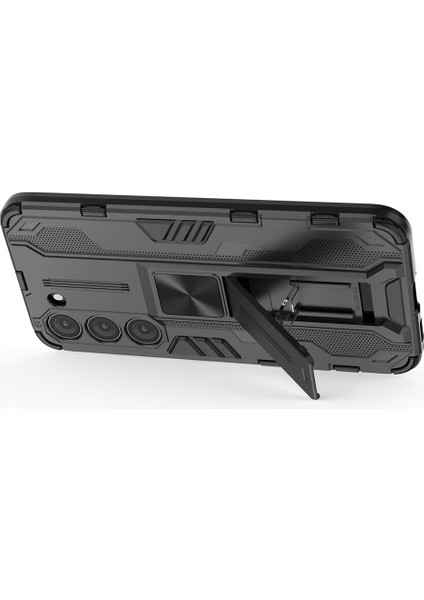 Samsung Galaxy S23 Şok Geçirmez Yumuşak Tpu Sabit Pc Back Case Gizli Kickstand Anti-Cratch Telefon Kapak Black (Yurt Dışından) fiyatları