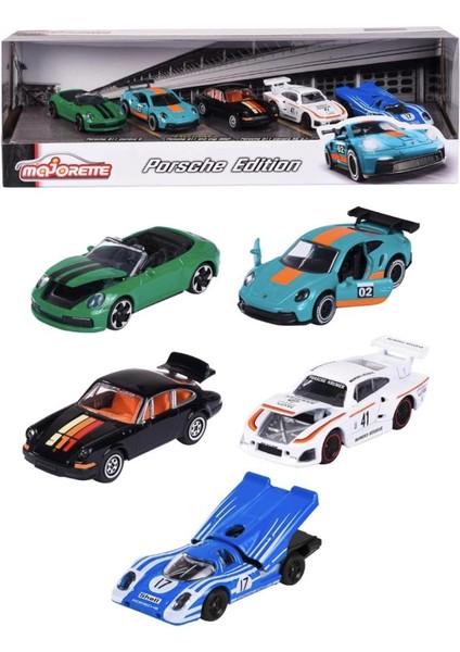 Toys Majorette Porsche Motorsport 5'li Hediye Seti Die-Cast Metal Model Arabalar 212053172