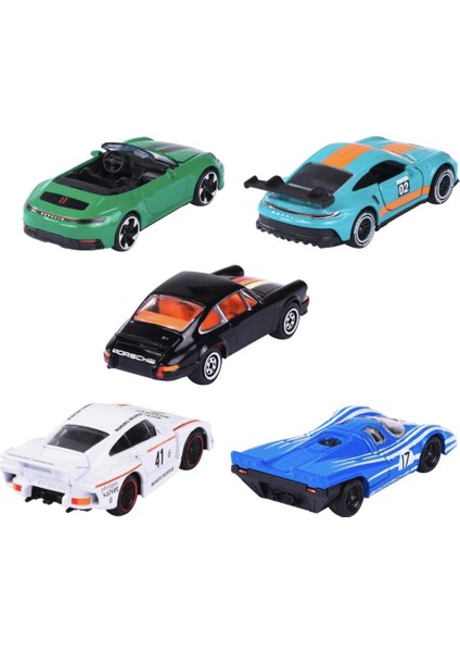 Toys Majorette Porsche Motorsport 5'li Hediye Seti Die-Cast Metal Model Arabalar 212053172