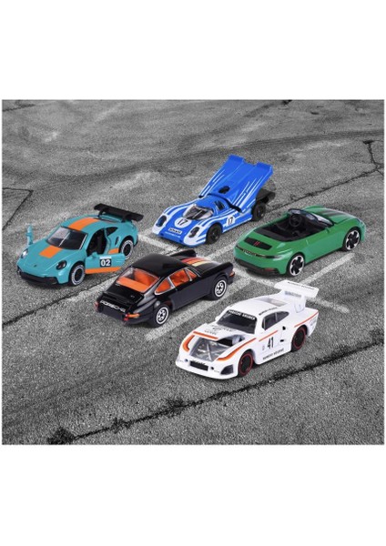 Toys Majorette Porsche Motorsport 5'li Hediye Seti Die-Cast Metal Model Arabalar 212053172