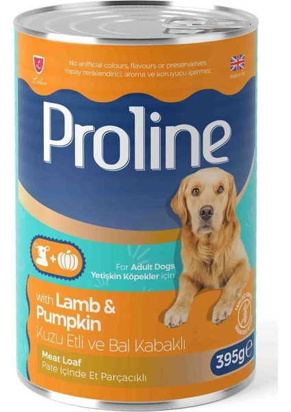 Pro Line Proline Kuzu Etli ve Bal Kabaklı Yetişkin Köpek Konservesi 395 gr