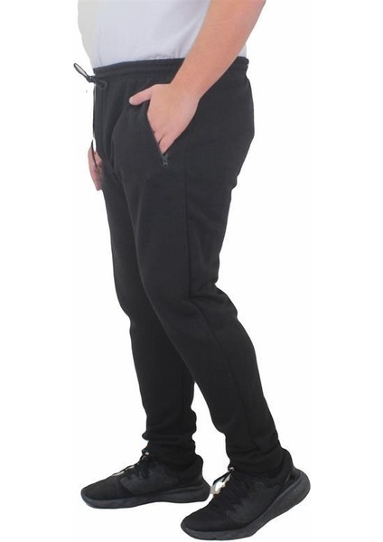 Büyük Beden Fermuarlı Eşofman Altı 3ip 11517 Sıyah fırsatları