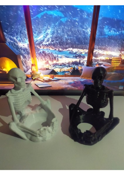 KUNDUZ AHŞAP TASARIM ATÖLYESİ 2 Li Mumluk - Tealıght- SİYAH VE BEYAZ fiyatları