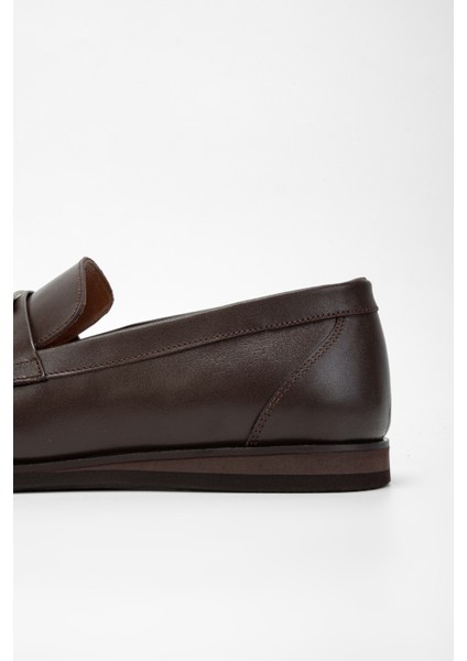 Erkek Kahverengi Deri Casual Ayakkabı 537 3379 Erk Ayk SK23/24 indirimleri