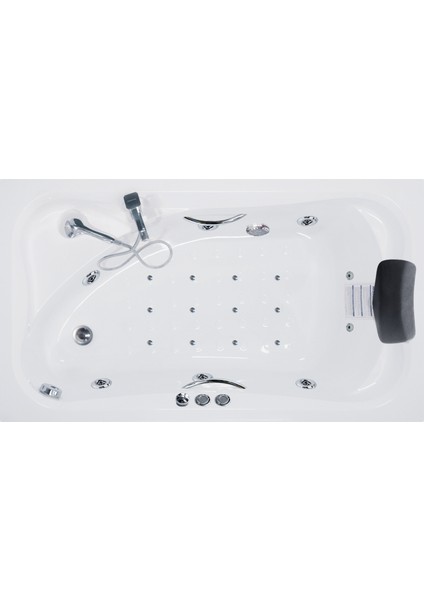 Nassau Jakuzi 140x80, H55 Rest Hidromasaj Sistemli Küvet (Gövde + Metal Ayak + Ön Panel)
