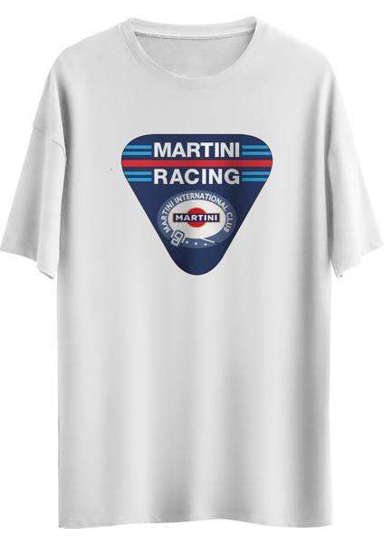 Martini Racing Tasarım Dijital Baskılı Regular Relax T-Shirt