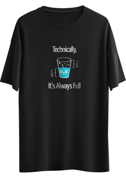 Technically Tasarım Dijital Baskılı Regular Relax T-Shirt