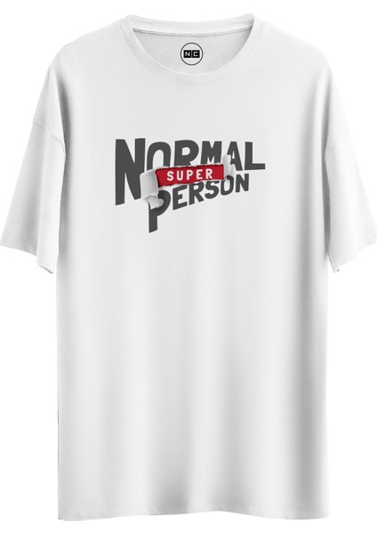 Normal Person Hero Tasarım Dijital Baskılı Regular Relax T-Shirt
