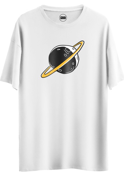 Gezegen Tasarım Dijital Baskılı Regular Relax T-Shirt