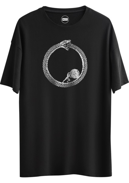 Phylosophy Tasarım Dijital Baskılı Regular Relax T-Shirt