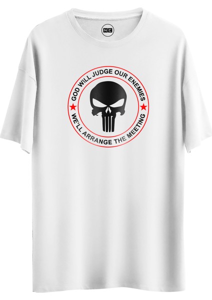 Punish Star Tasarım Dijital Baskılı Regular Relax T-Shirt