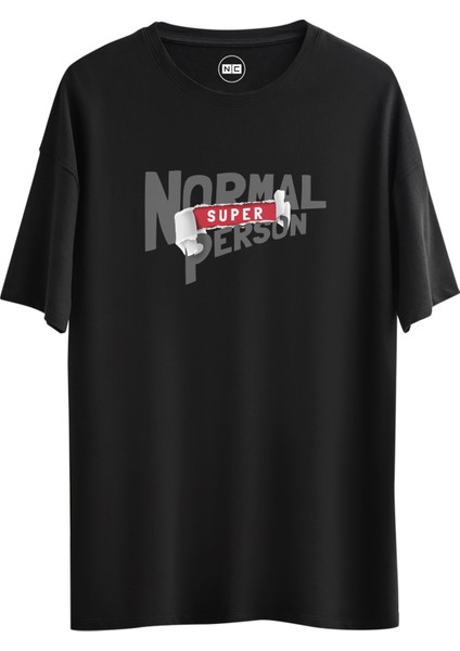 Normal Person Hero Tasarım Dijital Baskılı Regular Relax T-Shirt