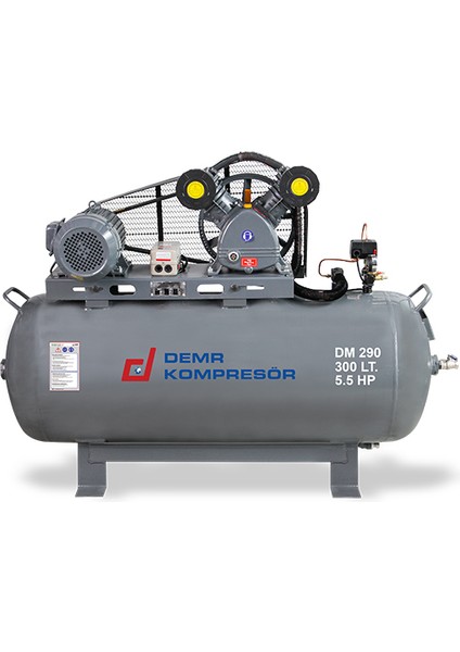 Dm 290 | 300 Lt 2 Kafa 8 Bar 5.5 Hp Pistonlu Hava Kompresörü