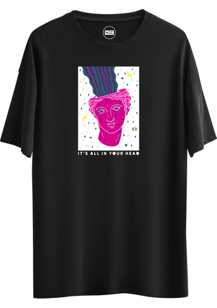 Heads Tasarım Dijital Baskılı Regular Relax T-Shirt