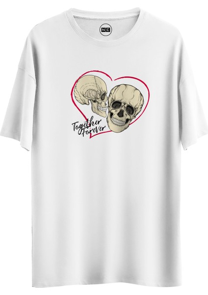 Together Forever Tasarım Dijital Baskılı Regular Relax T-Shirt