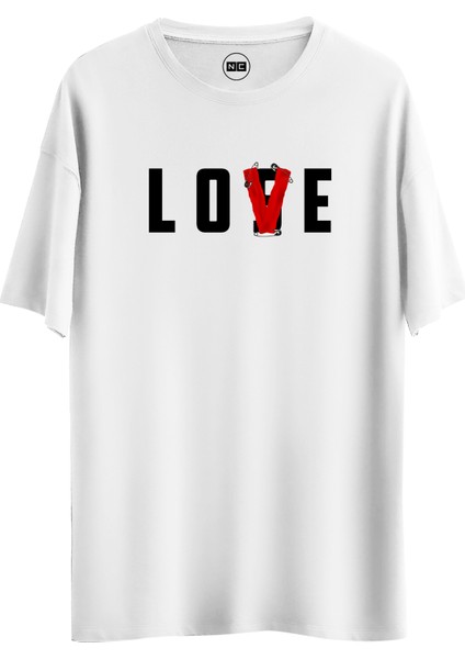 Lose Love Tasarım Dijital Baskılı Regular Relax T-Shirt