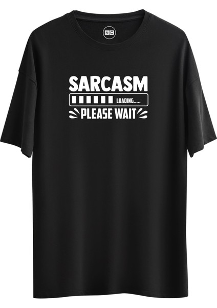Sarcasm Tasarım Dijital Baskılı Regular Relax T-Shirt