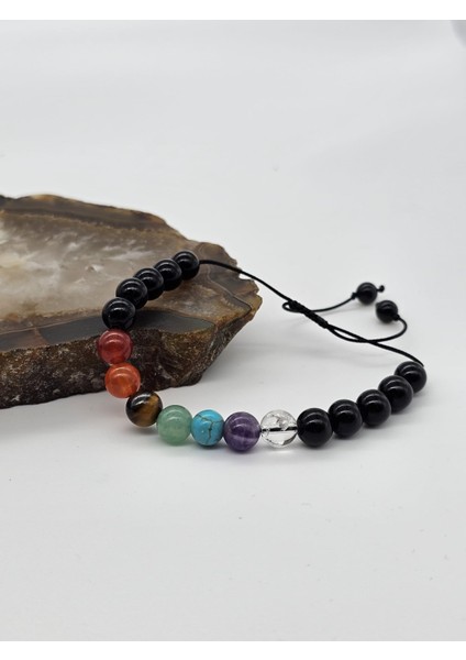 7 Çakra Örme Doğal Taş Bileklik fiyatları