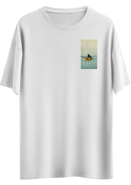 Fish Sea Tasarım Dijital Baskılı Regular Relax T-Shirt
