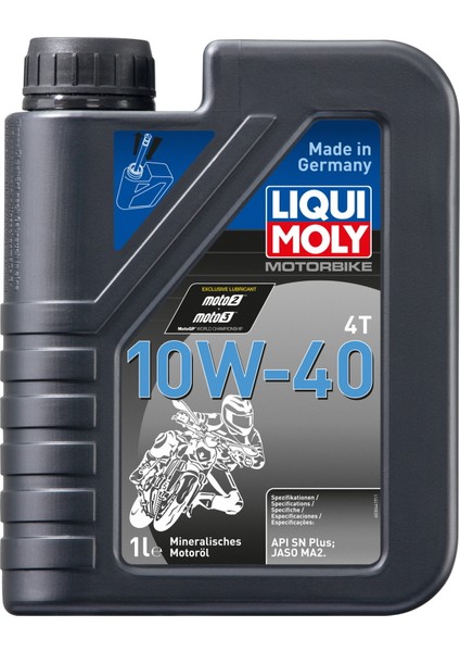 Liqui Moly 10W40 4t Basic Street Motosiklet Yağı 1 Lt