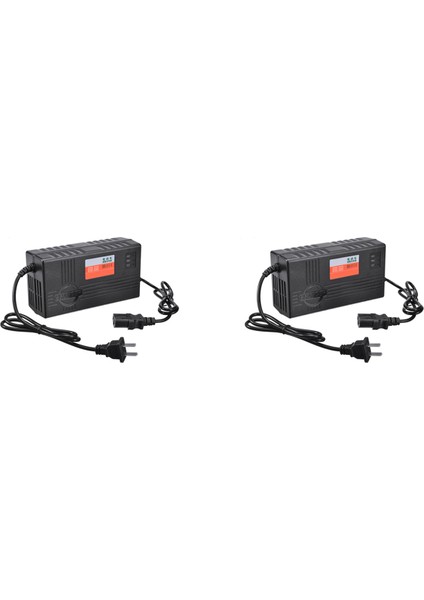 2x 60 V 20AH Motosiklet Pil Şarj Cihazı 6 LED Ekran Scooter Tekerleği Kurşun Asit Akü Elektrikli Bisiklet Aksesuarları (Yurt Dışından)