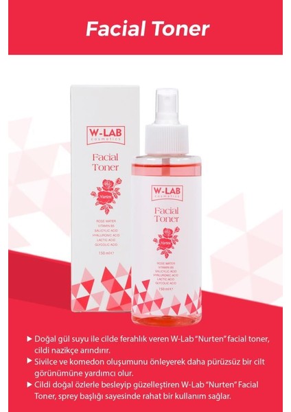 Kozmetik Nurten Facial Toner 150 Ml