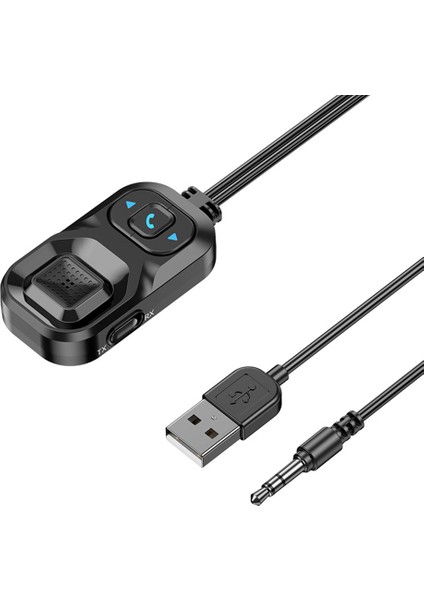 Araç Bluetooth Alıcısı Aux Araç 3.5mm Ses Bluetooth Adaptörü Verici Bluetooth 5.1 Ses Adaptörü (Yurt Dışından)