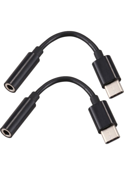 2x USB C - 3,5 mm Kulaklık/kulaklık Jak Kablosu Adaptörü, Tip C 3.1 Erkek Bağlantı Noktası - 3,5 mm Dişi Stereo Ses (Yurt Dışından)